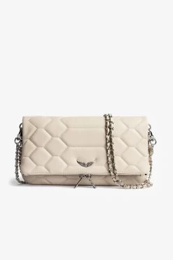 Zadig & Voltaire Rock Quilted Clutch Flash