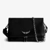 Zadig & Voltaire Swing Your Wings Rocky Bag Noir Silver -Modern Fashion Shop lwba02248 noir silver 5