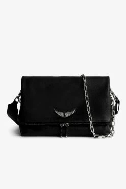 Zadig & Voltaire Swing Your Wings Rocky Bag Noir Silver