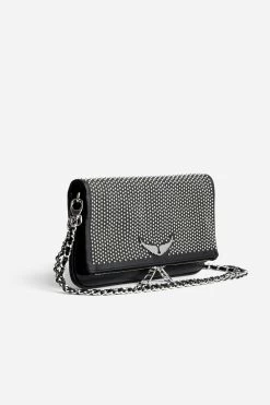 Zadig & Voltaire Rock Dotted Swiss Clutch Black 11 Zadig & Voltaire Rock Dotted Swiss Clutch Black -Modern Fashion Shop lwba02405 noir 3