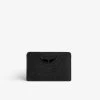 Zadig & Voltaire ZV Soft Savage Pass Card Case Black -Modern Fashion Shop lwsg01104 noir 2