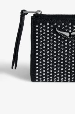 Zadig & Voltaire ZV Fold Dotted Swiss Coin Purse Black 9 Zadig & Voltaire ZV Fold Dotted Swiss Coin Purse Black -Modern Fashion Shop lwsg01202 noir 3