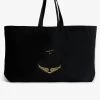 Zadig & Voltaire Overnight Tote Bag Black -Modern Fashion Shop owli00021 noir