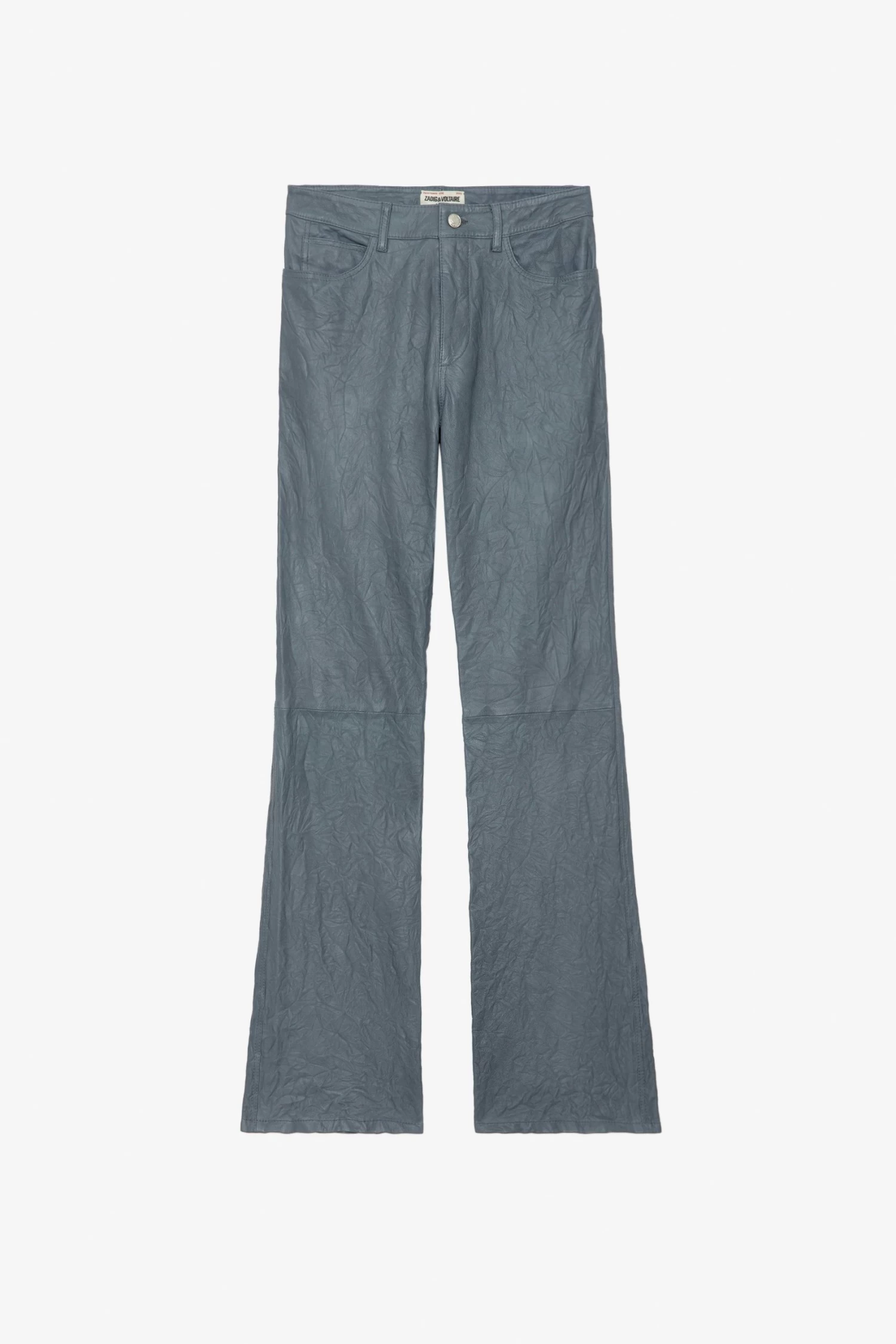 Zadig & Voltaire Pistol Crinkled Leather Pants Light Blue 7 Zadig & Voltaire Pistol Crinkled Leather Pants Light Blue - Image 5