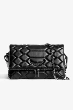 Zadig & Voltaire Rocky XL Mat Scale Bag Black