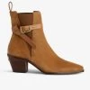 Zadig & Voltaire Tyler Suede Ankle Boots Heritage -Modern Fashion Shop swct00844 heritage