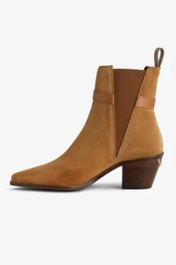 Zadig & Voltaire Tyler Suede Ankle Boots Heritage -Modern Fashion Shop swct00844 heritage 2