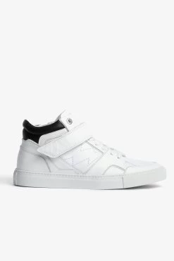 Zadig & Voltaire ZV1747 Mid Flash Sneakers White