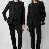 Zadig & Voltaire Vanille Diamanté Blazer Black -Modern Fashion Shop wwbl00818 noir 9