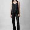 Zadig & Voltaire Chou Crepe Camisole Black -Modern Fashion Shop wwcr00216 noir 3