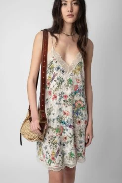 Zadig & Voltaire Ristyz Silk Dress Vanille -Modern Fashion Shop wwdr01320 vanille 11